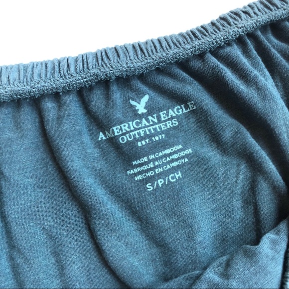 American Eagle Soft & Sexy Off the Shoulder Shirt - Picture 6 of 7